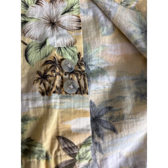 Vintage 80's Pierre Cardin Men's Hawaiian Short Sleeve Button-Down Shirt XL - Picture 6 of 6